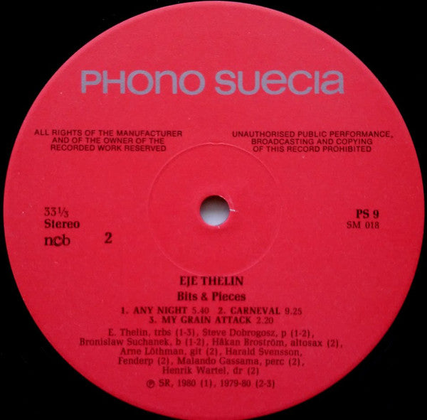 Eje Thelin ~ Bits & Pieces (Vinyl) - Djungel & Jazz