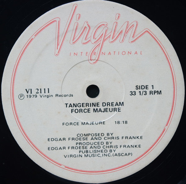 Tangerine Dream ~ Force Majeure (Vinyl) - Djungel & Jazz