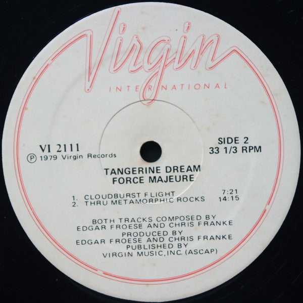 Tangerine Dream ~ Force Majeure (Vinyl) - Djungel & Jazz