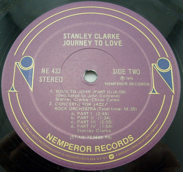 Stanley Clarke ~ Journey To Love (Vinyl) - Djungel & Jazz