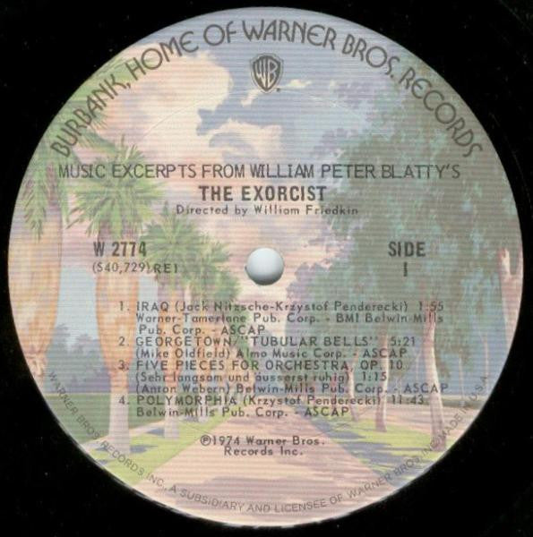 Various ~ Music Excerpts From William Peter Blatty's The Exorcist (Vinyl) - Djungel & Jazz