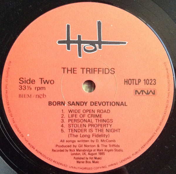 The Triffids ~ Born Sandy Devotional (Vinyl) - Djungel & Jazz