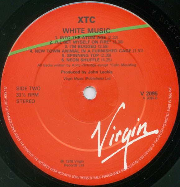 XTC : White Music (LP, Album, RE, Gre)