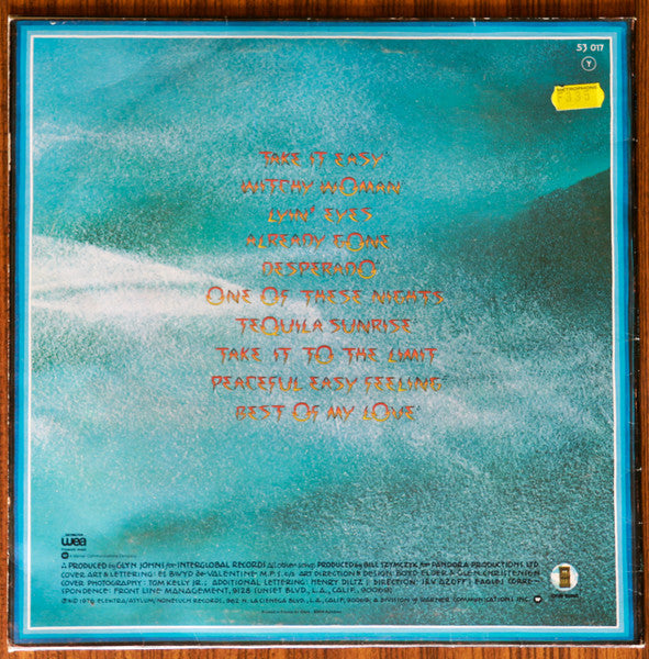 Eagles : Their Greatest Hits 1971-1975 (LP, Album, Comp, Emb)