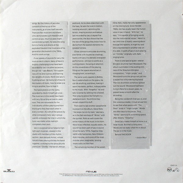 Steve Lacy ~ The Door (Vinyl) - Djungel & Jazz