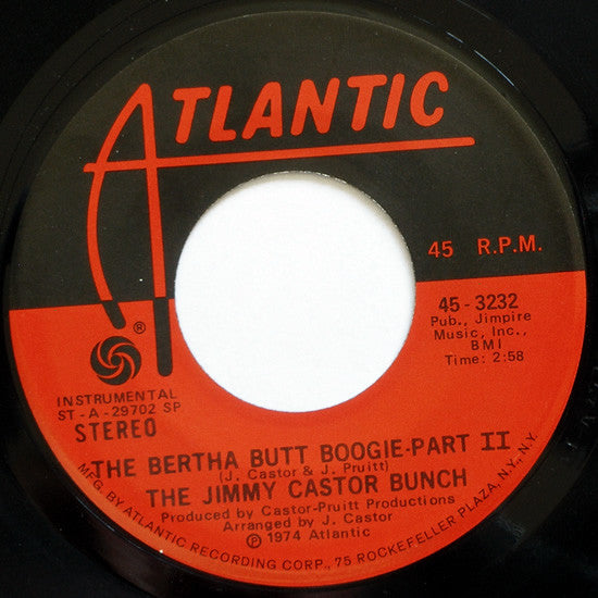 The Jimmy Castor Bunch ~ The Bertha Butt Boogie (Vinyl) - Djungel & Jazz