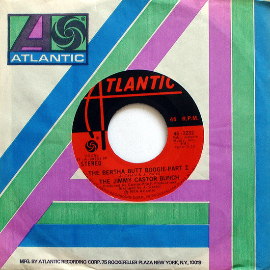 The Jimmy Castor Bunch ~ The Bertha Butt Boogie (Vinyl) - Djungel & Jazz