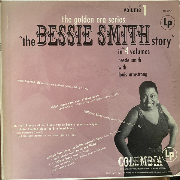 Bessie Smith With Louis Armstrong : The Bessie Smith Story - Vol.1 (LP, Comp, Mono, RE)
