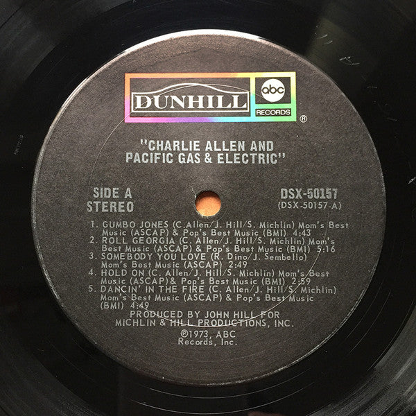 Pacific Gas & Electric Starring Charlie Allen ~ Pacific Gas & Electric Starring Charlie Allen (Vinyl) - Djungel & Jazz