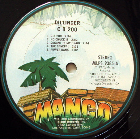 Dillinger ~ CB 200 (Vinyl) - Djungel & Jazz