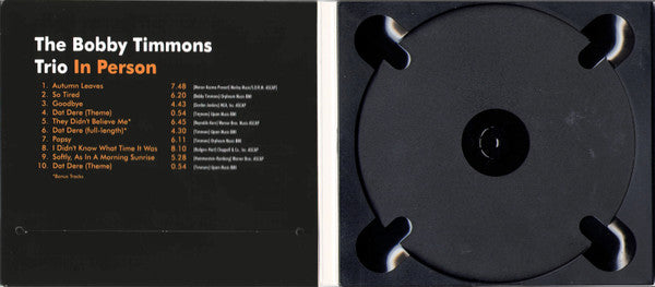 The Bobby Timmons Trio ~ In Person (Vinyl) - Djungel & Jazz