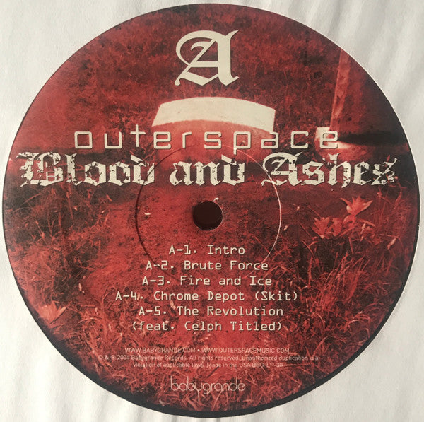 Outerspace ~ Blood And Ashes (Vinyl) - Djungel & Jazz