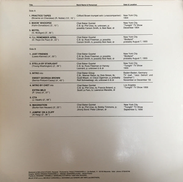 Clifford Brown, Chet Baker ~ The 2 Trumpet Geniuses Of The Fifties (Vinyl) - Djungel & Jazz