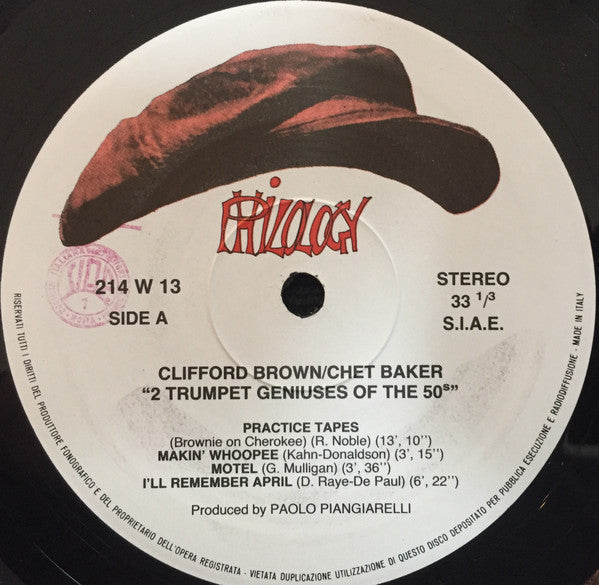 Clifford Brown, Chet Baker ~ The 2 Trumpet Geniuses Of The Fifties (Vinyl) - Djungel & Jazz