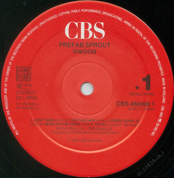 Prefab Sprout ~ Swoon (Vinyl) - Djungel & Jazz