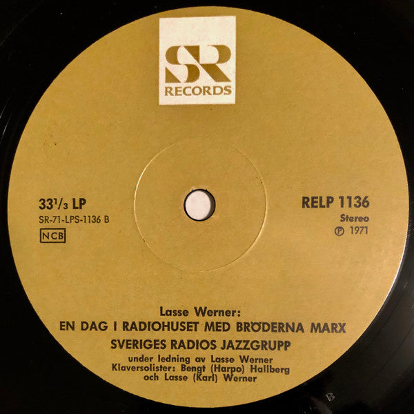 Sveriges Radios Jazzgrupp ~ Arktisk Svit / En Dag I Radiohuset Med Bröderna Marx (Vinyl) - Djungel & Jazz