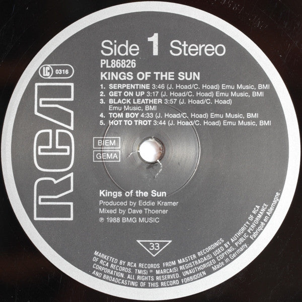 Kings Of The Sun : Kings Of The Sun (LP, Album)
