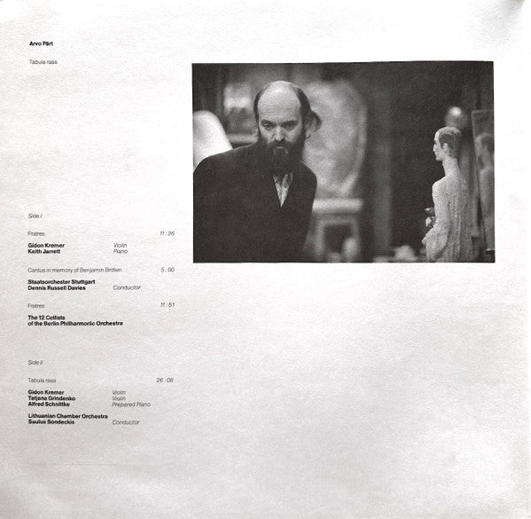 Arvo Pärt : Tabula Rasa (LP, Album)
