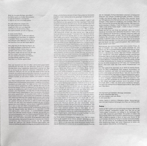 Arvo Pärt : Tabula Rasa (LP, Album)