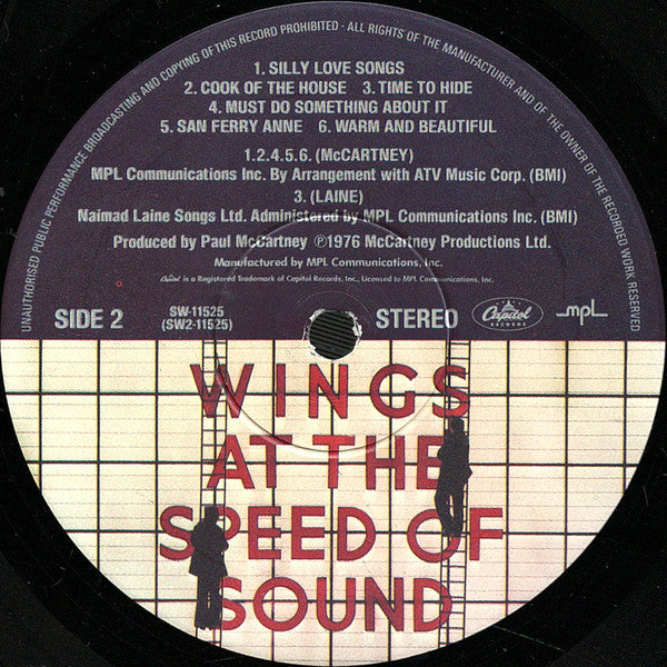 Wings  ~ Wings At The Speed Of Sound (Vinyl) - Djungel & Jazz