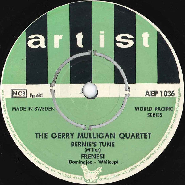 Gerry Mulligan Quartet ~ Storstadsungdom "Les Tricheurs" (Vinyl) - Djungel & Jazz