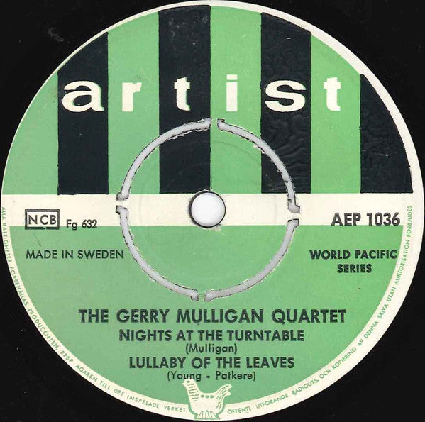 Gerry Mulligan Quartet ~ Storstadsungdom "Les Tricheurs" (Vinyl) - Djungel & Jazz