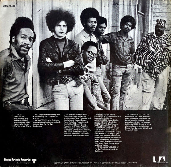 War ~ The World Is A Ghetto (Vinyl) - Djungel & Jazz