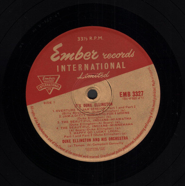 Duke Ellington And His Orchestra ~ It's Duke Ellington (Vinyl) - Djungel & Jazz