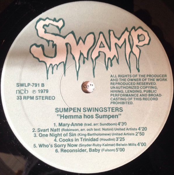 Sumpens Swingsters : Hemma Hos Sumpen (LP, Album)