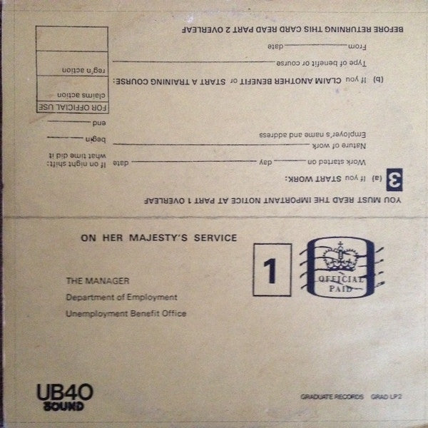 UB40 : Signing Off (LP, Album + 12")