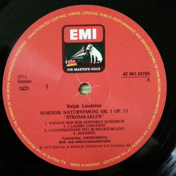 Ralph Lundsten ~ Nordisk Natursymfoni Nr 1 "Strömkarlen" (Vinyl) - Djungel & Jazz