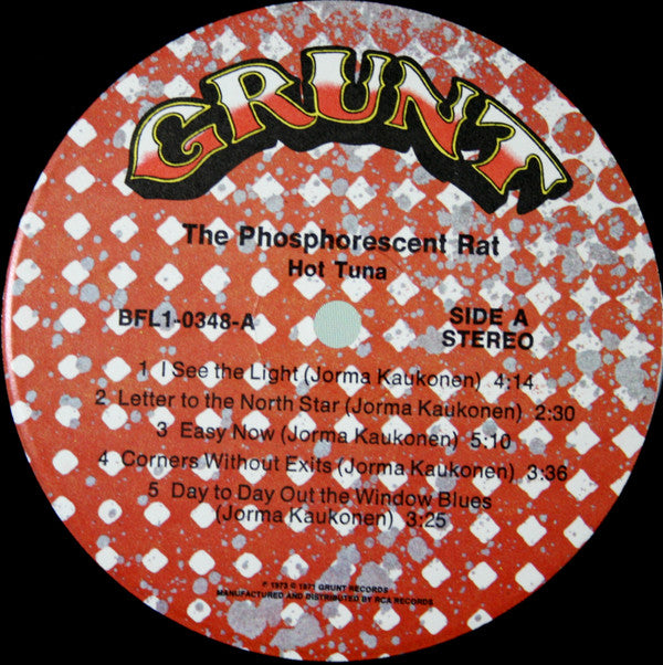 Hot Tuna ~ The Phosphorescent Rat (Vinyl) - Djungel & Jazz