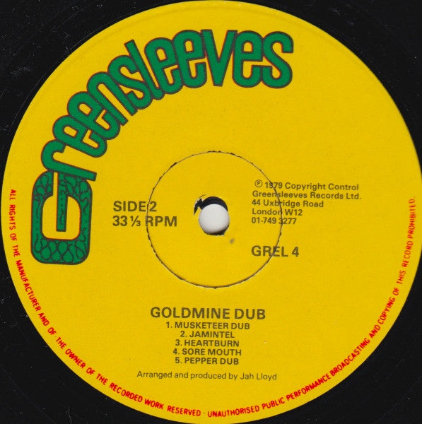 The Revolutionaries : Goldmine Dub (LP, Album)