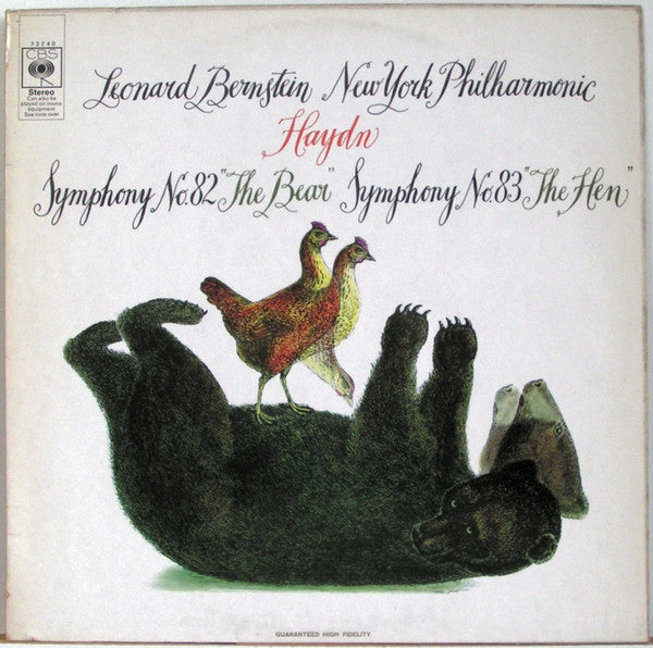 Haydn, New York Philharmonic, Leonard Bernstein ~ Symphony No. 82 "The Bear", Symphony No. 83 "The Hen" (Vinyl) - Djungel & Jazz