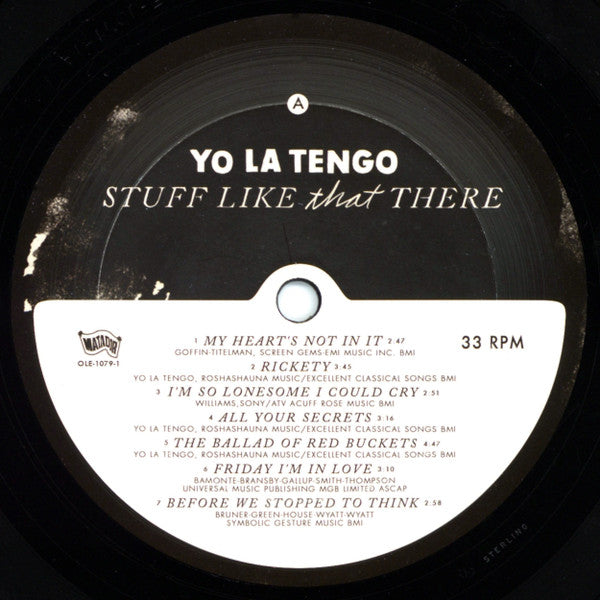 Yo La Tengo ~ Stuff Like That There (Vinyl) - Djungel & Jazz