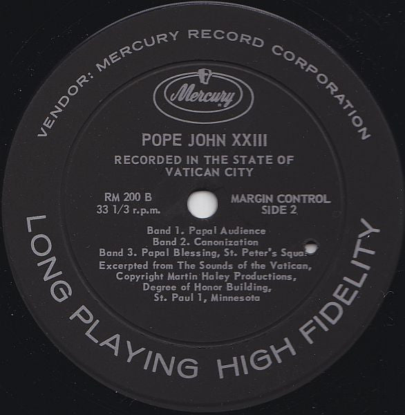 Pope John XXIII ~ Pope John XXIII (Vinyl) - Djungel & Jazz