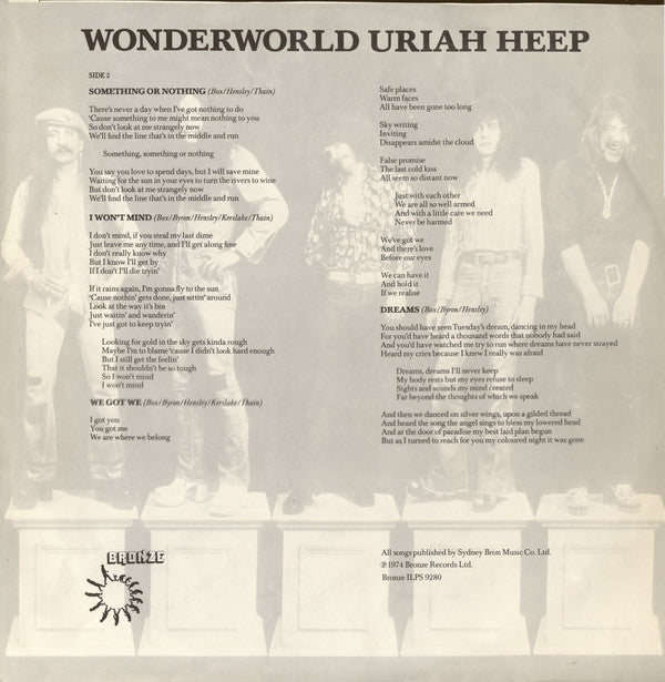 Uriah Heep : Wonderworld (LP, Album)