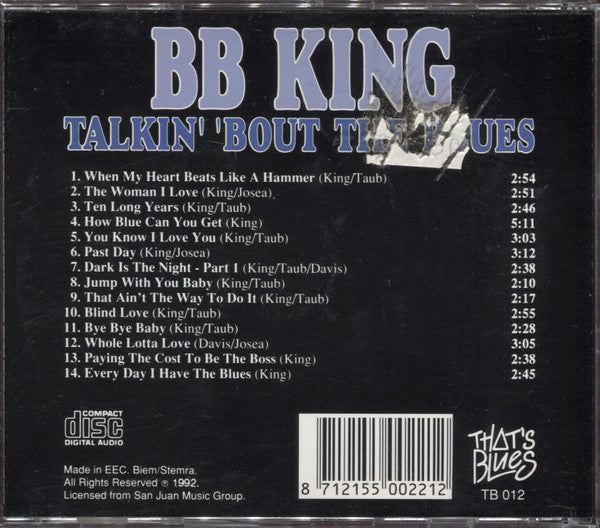B.B. King ~ Talkin' 'Bout The Blues (Vinyl) - Djungel & Jazz