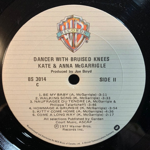 Kate & Anna McGarrigle : Dancer With Bruised Knees (LP, Album, RE)