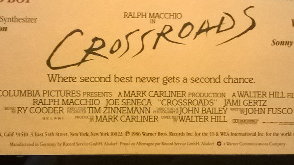 Ry Cooder : Crossroads - Original Motion Picture Soundtrack (LP, Album)