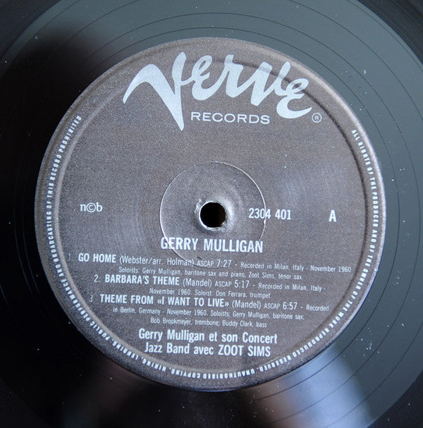 Gerry Mulligan & The Concert Jazz Band Guest Soloist: Zoot Sims ~ Gerry Mulligan And The Concert Jazz Band On Tour (Vinyl) - Djungel & Jazz