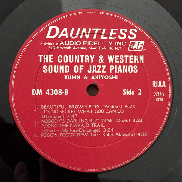 Steve Kuhn & Toshiko Akiyoshi ~ The Country & Western Sound Of Jazz Pianos (Vinyl) - Djungel & Jazz