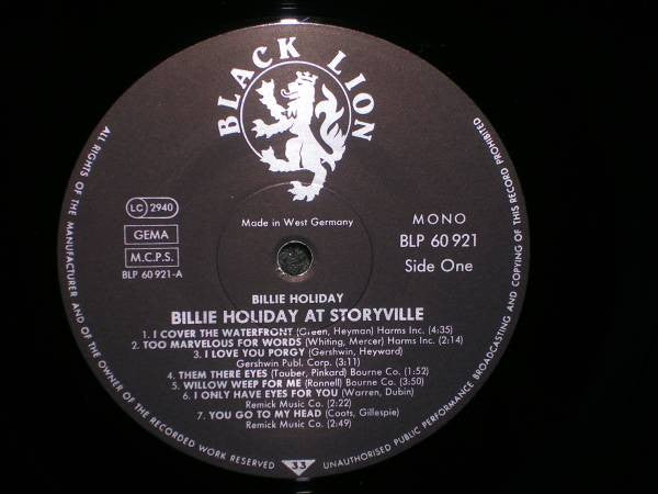 Billie Holiday ~ At Storyville (Vinyl) - Djungel & Jazz