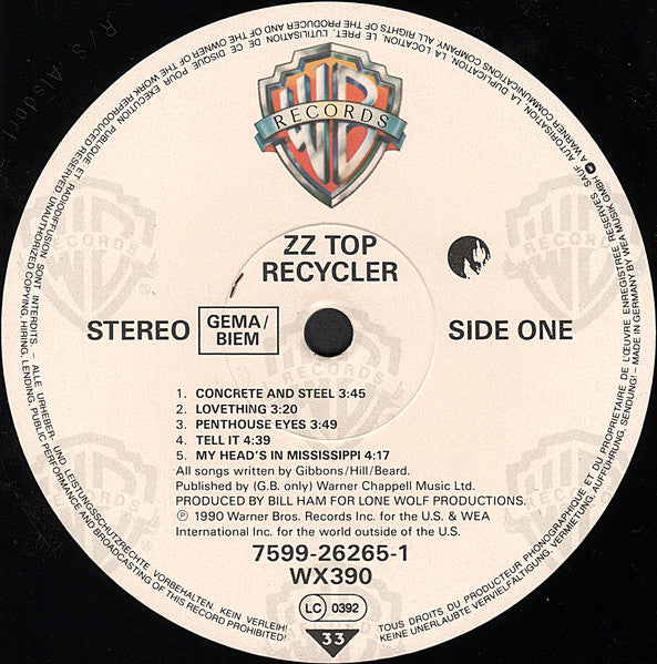 ZZ Top ~ Recycler (Vinyl) - Djungel & Jazz