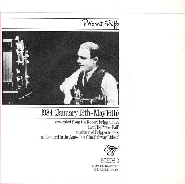 The League Of Gentlemen / Robert Fripp ~ Dislocated / 1984 (January 13th-May 16th) (Vinyl) - Djungel & Jazz