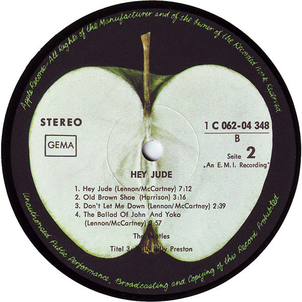 The Beatles ~ Hey Jude (Vinyl) - Djungel & Jazz
