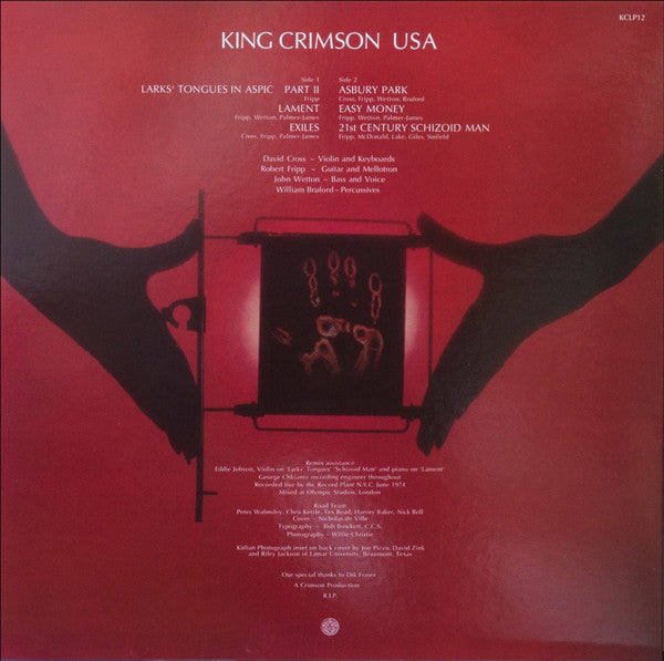 King Crimson ~ USA (Vinyl) - Djungel & Jazz
