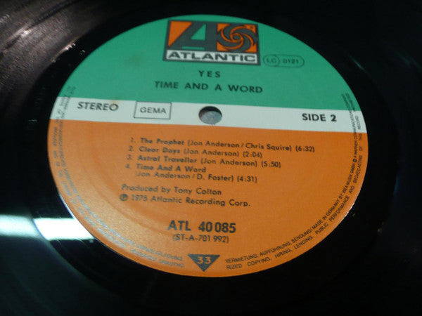 Yes ~ Time And A Word (Vinyl) - Djungel & Jazz