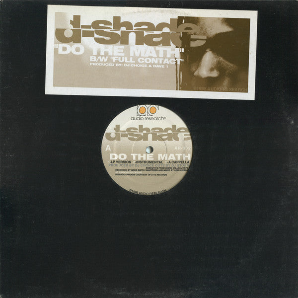 D-Shade ~ Do The Math / Full Contact (Vinyl) - Djungel & Jazz