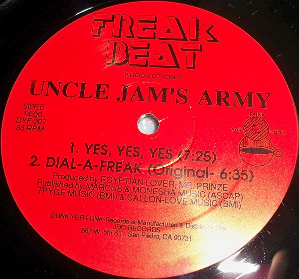 Uncle Jamm's Army ~ Dial-A-Freak (10 Minute Remix) (Vinyl) - Djungel & Jazz